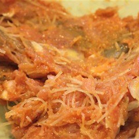 Cách làm cà tím nhồi tôm thịt