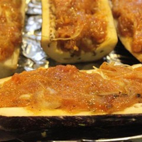 Cách làm cà tím nhồi tôm thịt