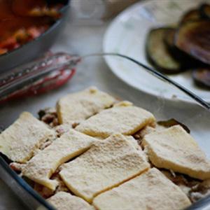 Cách làm cà tím nướng phô mai thịt xông khói