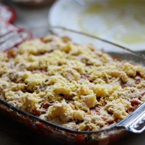 Cách làm cà tím nướng phô mai thịt xông khói