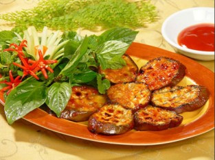 Cà tím nướng sa tế