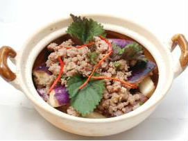 Cà tím om thịt bằm