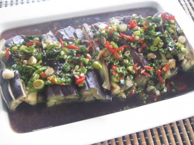 Cà tím sốt nước tương