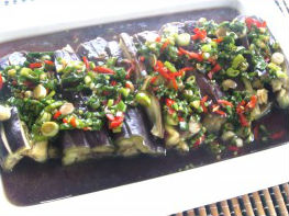 Cà tím sốt nước tương