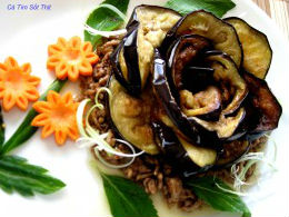 Cà tím sốt thịt ăn hoài không ngán