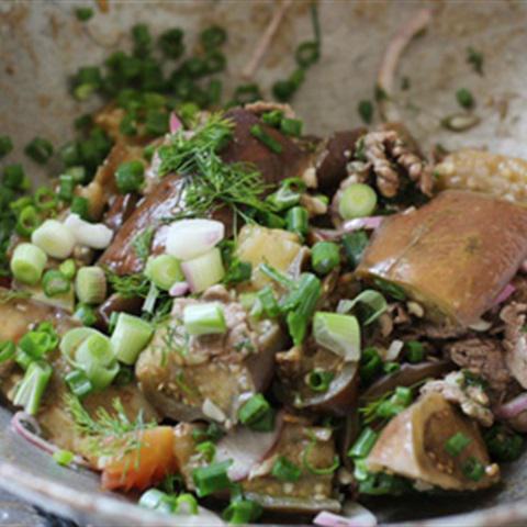 Cách làm cà tím xào thịt bò