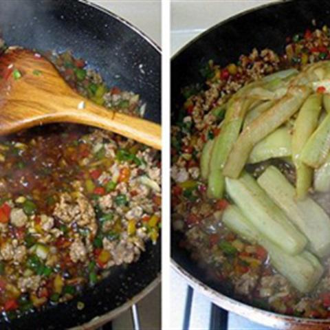 Cách làm cà tím xào với thịt băm