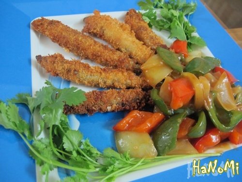 Cá trứng chiên sốt chua ngọt