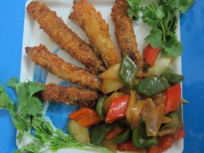 Cá trứng chiên sốt chua ngọt