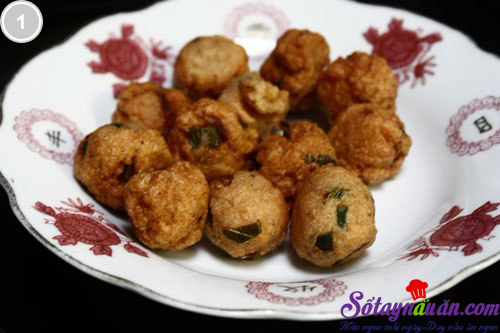 Cá viên nấu măng và cà chua