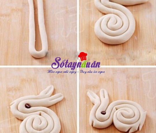 Cách làm bánh bao chay hình thỏ đón Trung thu – Bánh Trung thu