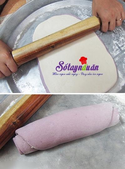 Cách làm bánh bao khoai lang tím đẹp mắt