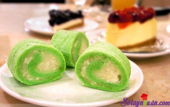 Cách làm bánh bông lan kem trà xanh ngon hết ý