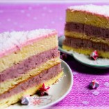 Cách làm bánh bông lan khoai môn