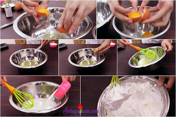 Cách làm bánh bông lan ngon chỉ bằng nồi cơm điện