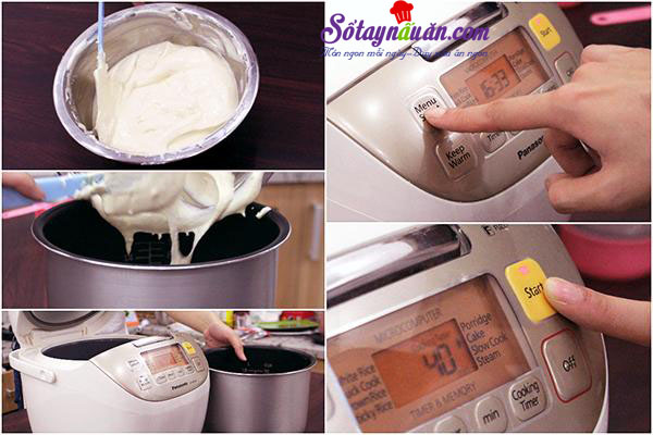 Cách làm bánh bông lan ngon chỉ bằng nồi cơm điện