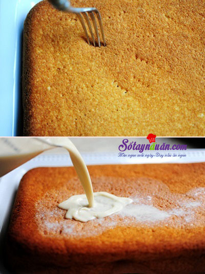 Cách làm bánh bông lan sữa mềm ngon ngây ngất