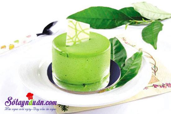 Cách làm bánh flan trà xanh cực đơn giản