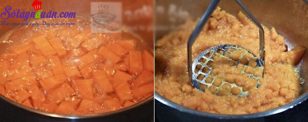 Cách làm bánh khoai lang nhân đậu đỏ siêu ngon,dễ làm