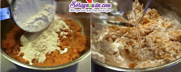 Cách làm bánh khoai lang nhân đậu đỏ siêu ngon,dễ làm