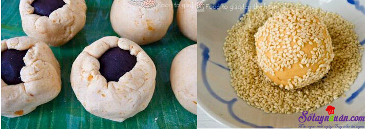 Cách làm bánh khoai lang nhân đậu đỏ siêu ngon,dễ làm