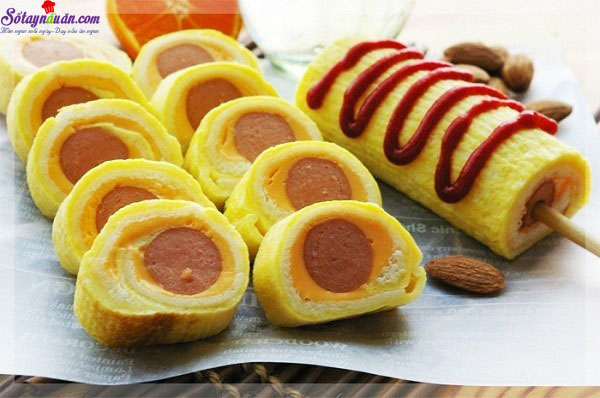 Cách làm bánh mì cuộn trứng phô mai thơm ngon hấp dẫn