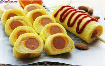 Cách làm bánh mì cuộn trứng phô mai thơm ngon hấp dẫn