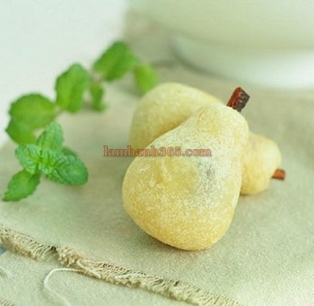 Cách làm bánh nếp chiên hình quả lê ngon, độc, lạ