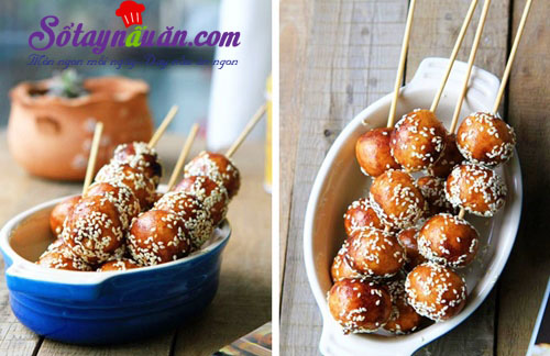 Cách làm bánh nếp tẩm đường xiên giòn ngon khó cưỡng