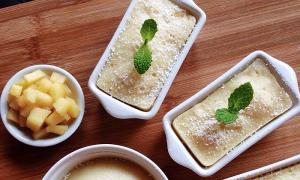 Cách làm bánh pudding đậu phụ ngọt thơm, mềm mịn
