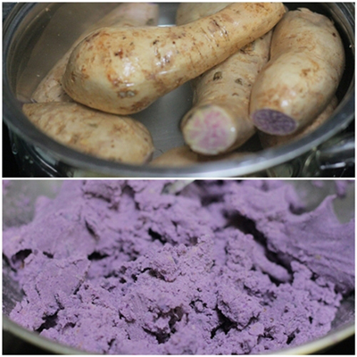 Cách làm bánh rán nhân khoai môn