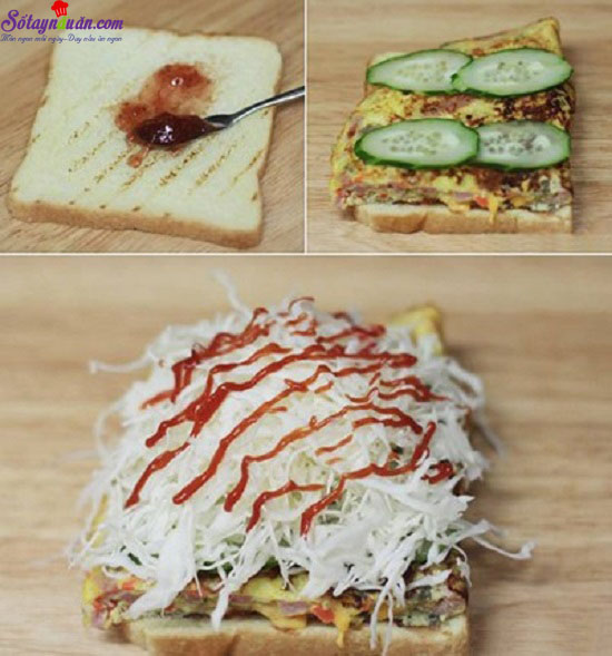 Cách làm bánh sandwich kẹp đơn giản cho bữa sáng