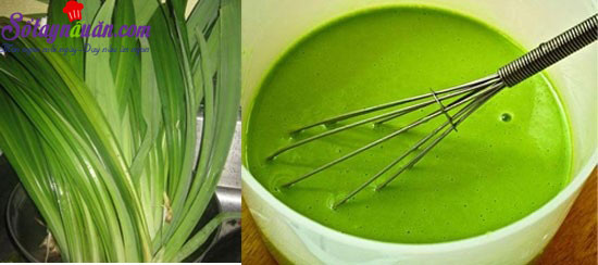 Cách làm bánh trôi nước lá dứa ngon không thể chối từ