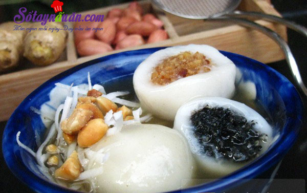 Cách làm bánh trôi tàu nhân lạc rang ngon mê mẩn