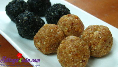 Cách làm bánh trôi tàu nhân lạc rang ngon mê mẩn