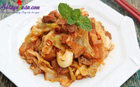 Cách làm bắp cải xào thịt ba chỉ đậm đà ngon cơm