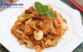 Cách làm bắp cải xào thịt ba chỉ đậm đà ngon cơm