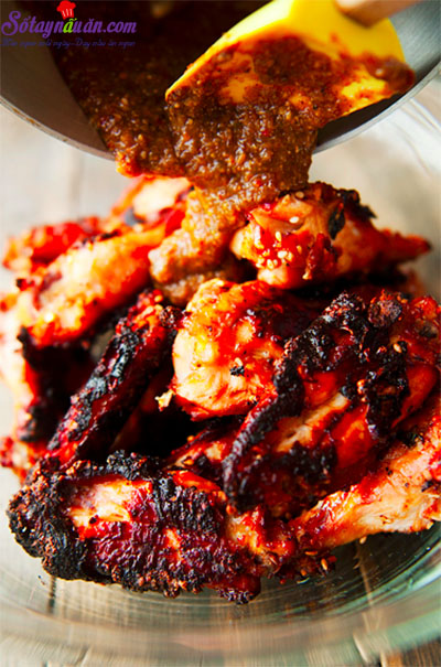 Cách làm cánh gà nướng Hàn Quốc thơm mùi kiwi