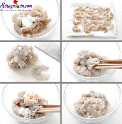 Cách làm chả tôm hấp bông cải kiểu Trung Hoa