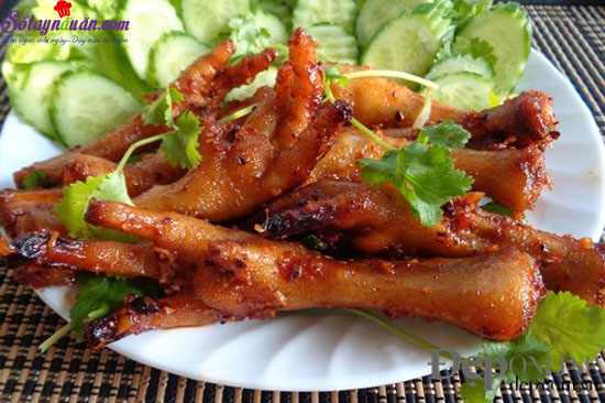 Cách làm chân gà nướng sa tế ngon tuyệt