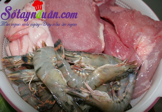 Cách làm chạo tôm nướng