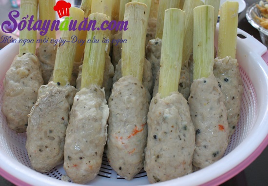 Cách làm chạo tôm nướng