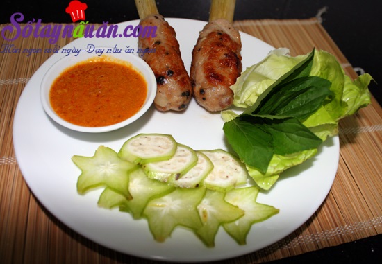 Cách làm chạo tôm nướng