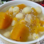 Cách làm chè bí đỏ hạt sen