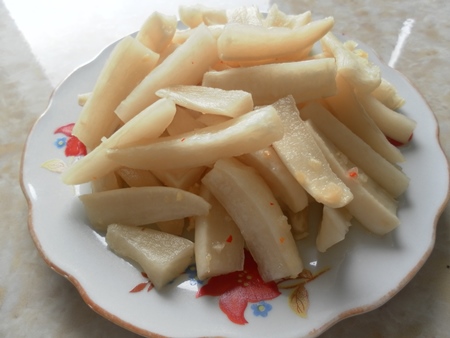 Cách làm củ cải  muối chua cay