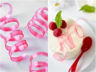 Cách làm dải kẹo đường trang trí bánh