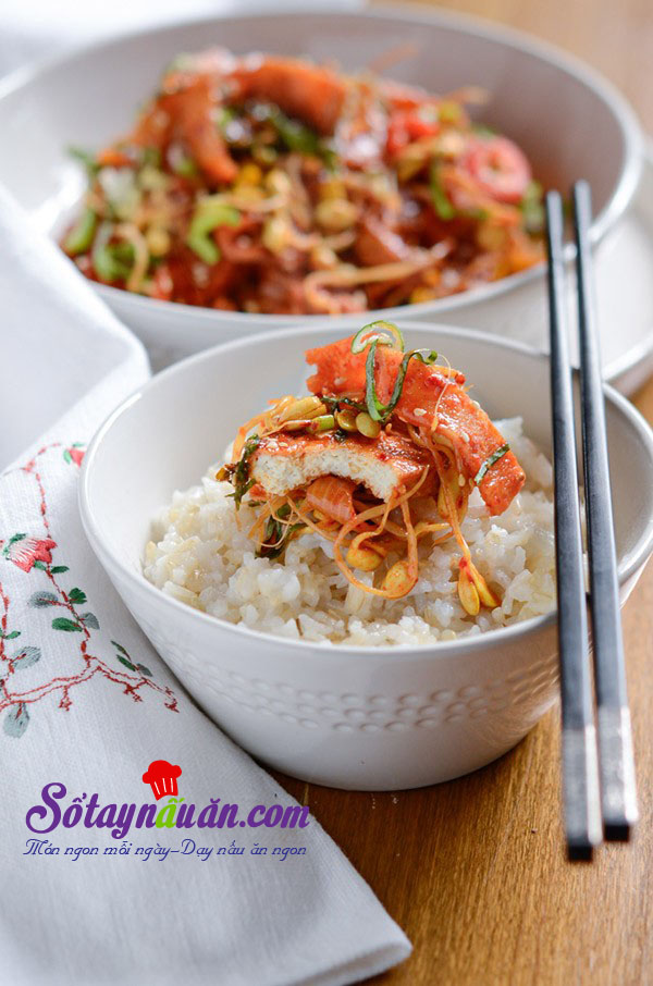 Cách làm đậu phụ xào giá đỗ lạ mà tuyệt ngon