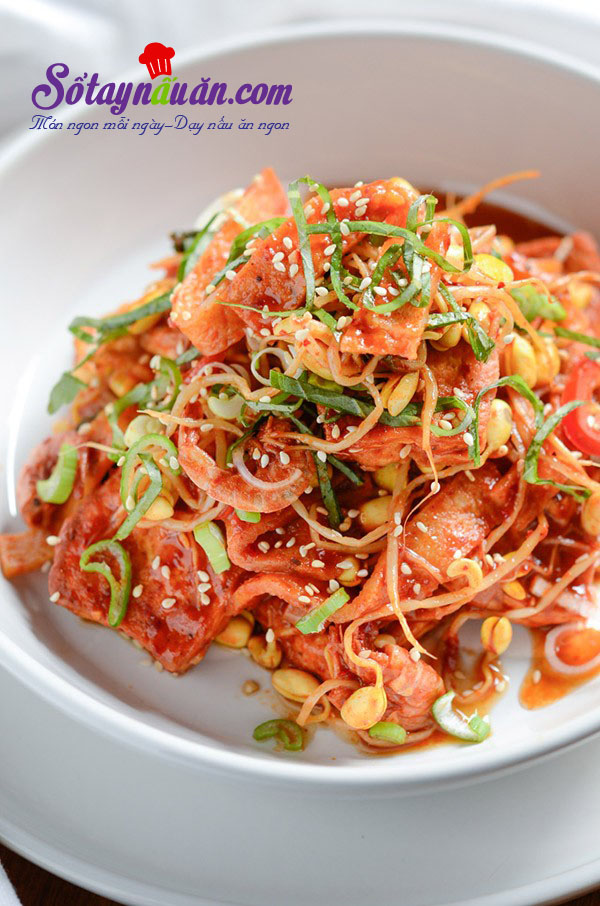 Cách làm đậu phụ xào giá đỗ lạ mà tuyệt ngon