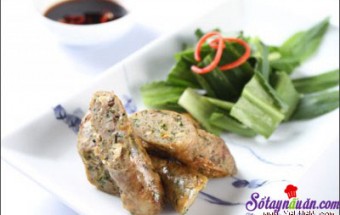 Cách làm dồi ếch chiên thơm ngon hấp dẫn