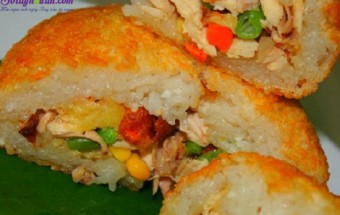 Cách làm gà bọc xôi chiên siêu hấp dẫn